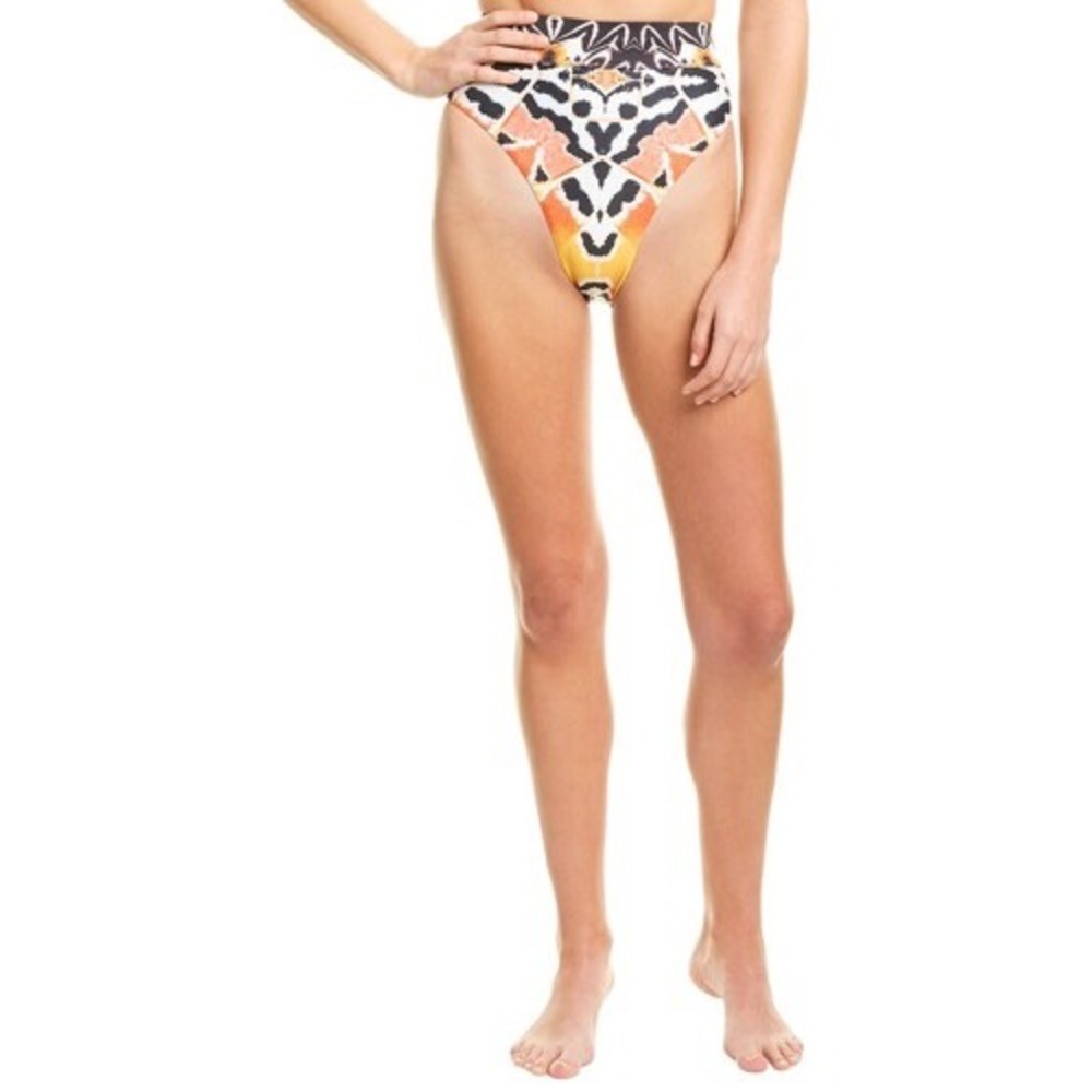 Andrea Iyamah NEW Zibari High-waist‎ Bikini Bottom In Multi Size X-Small
